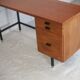 Bureau design bois et acier France circa 1960