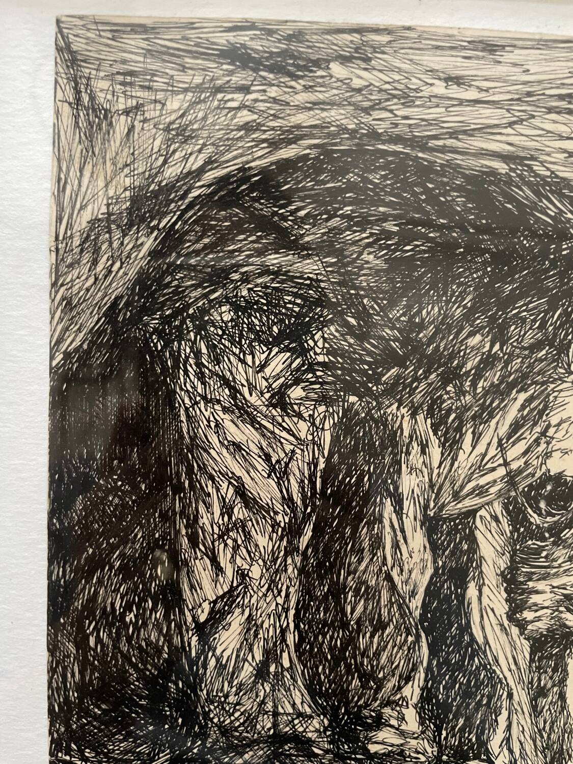 20th century Indian ink painting