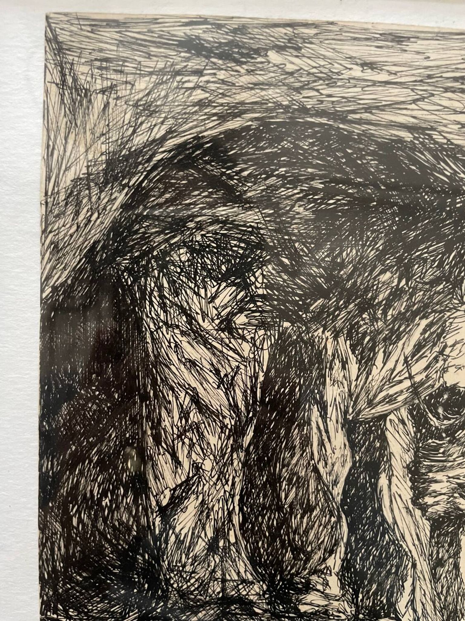 Tableau encre de chine XXe