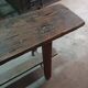 Antique wooden bench from a Catholic school, circa 1900. Beautifully crafted.