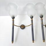Pair of vintage 1950s torch wall lights