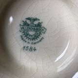 Plat compotier ancien villeroy et boch 1584 décor floral