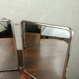Miroir triptyque vert vintage