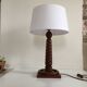 Art deco lamp rosewood carved