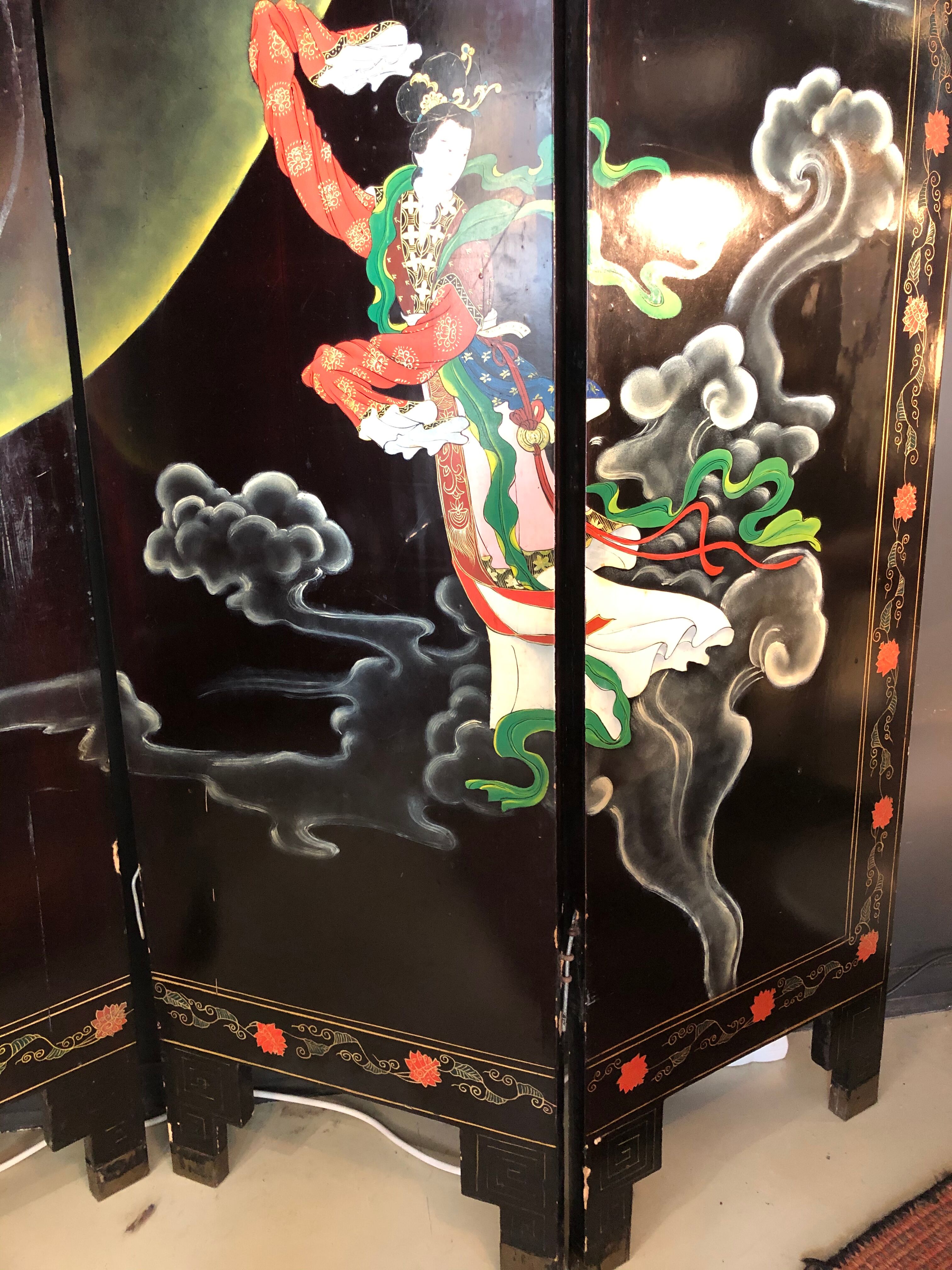 Chinese screen at the end of 19th