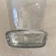 Small carafe in blown cut glass with engraved decoration of vine leaves and grapes, threaded stopper