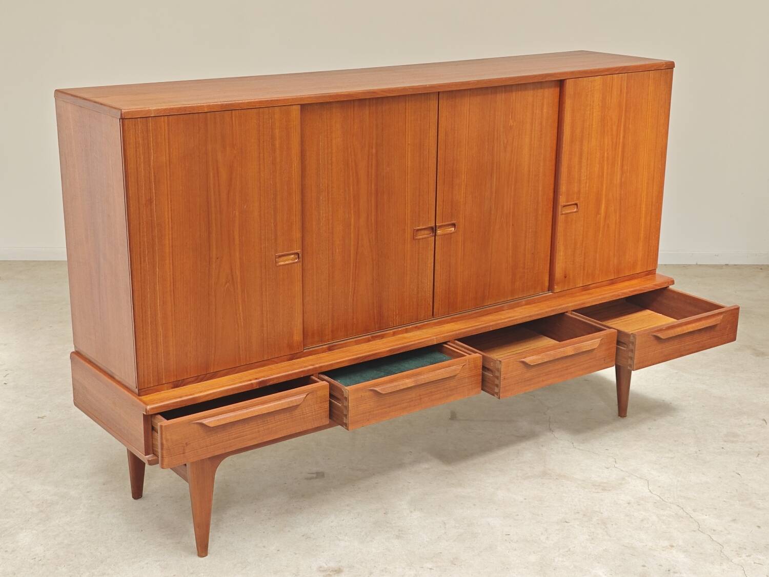 High enfilade by Johannes Andersen by Bordum & Nielsen, Samcom teak