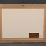 Engraving Auguste Lepère enhanced religious procession Nantes cathedral