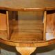 Vintage 1940s Burr Walnut swivel coffee table.