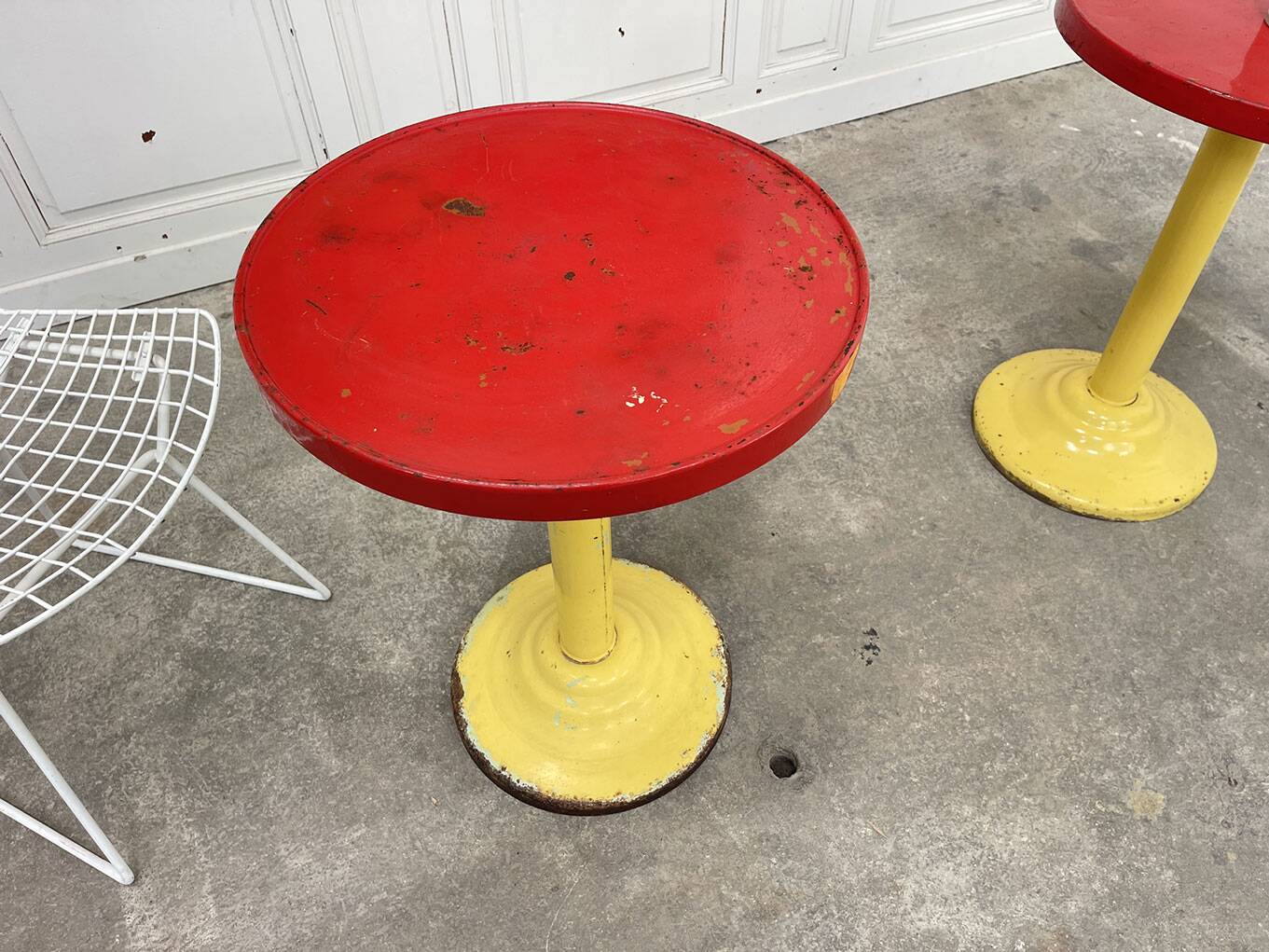 Paire de guéridons Tolix Modèle G