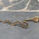Bronze cobra candle holder wall sconce