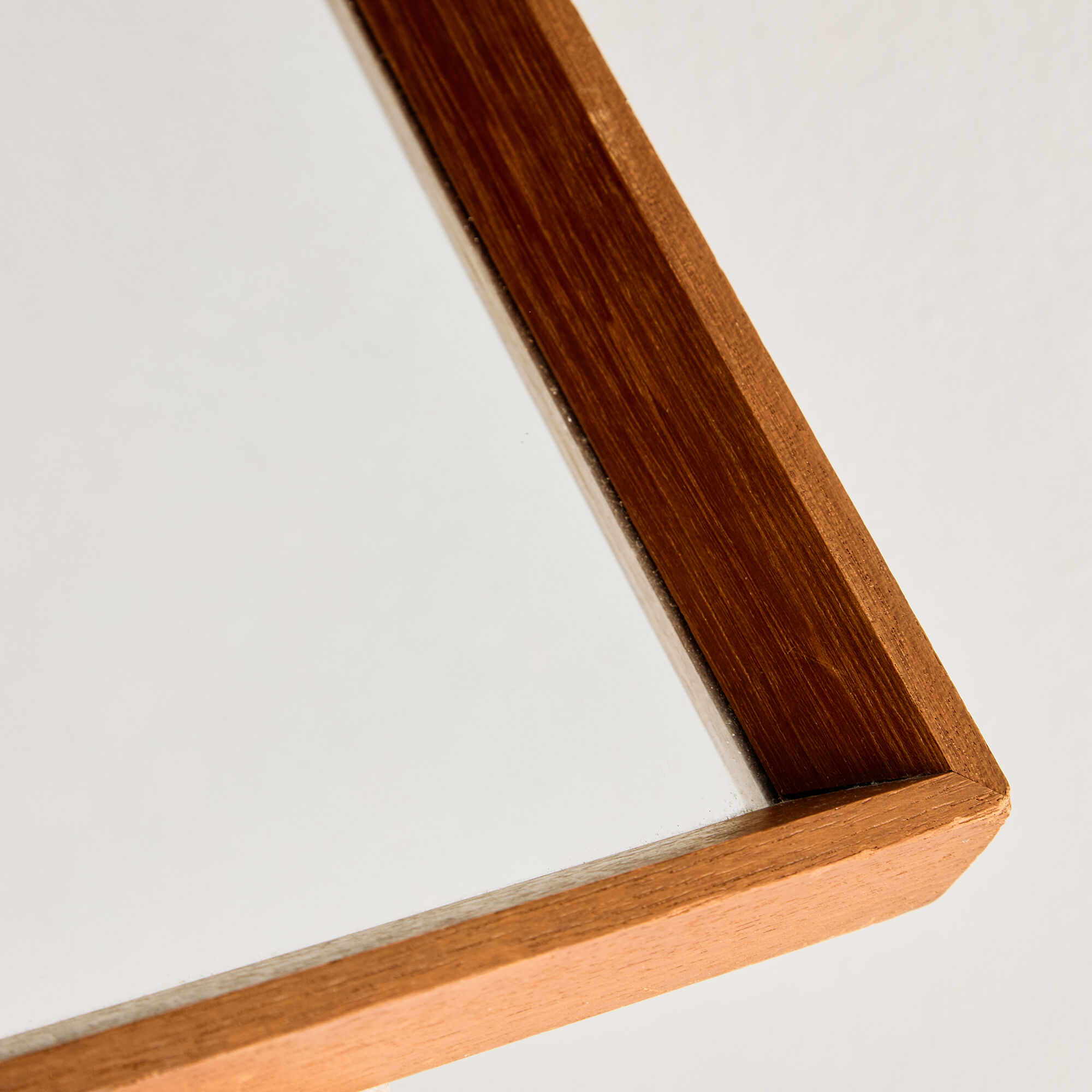 Framed mirror in teak