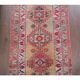 1970s Turkish Hand-Knotted Wool Cotton Pink Runner 81x380