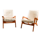 Pair of armchairs by Pierre Guariche model FS105