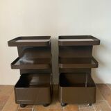 Vintage 70s serving trolleys