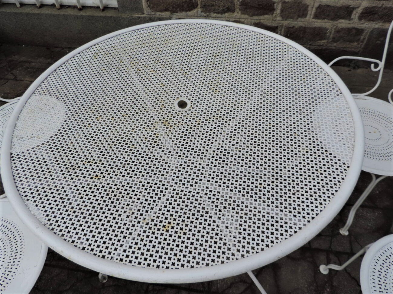 Old wrought iron garden room