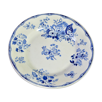 Set of 3 old plates dessert GIEN
