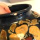 Glazed ceramic round vase Léon Elchinger