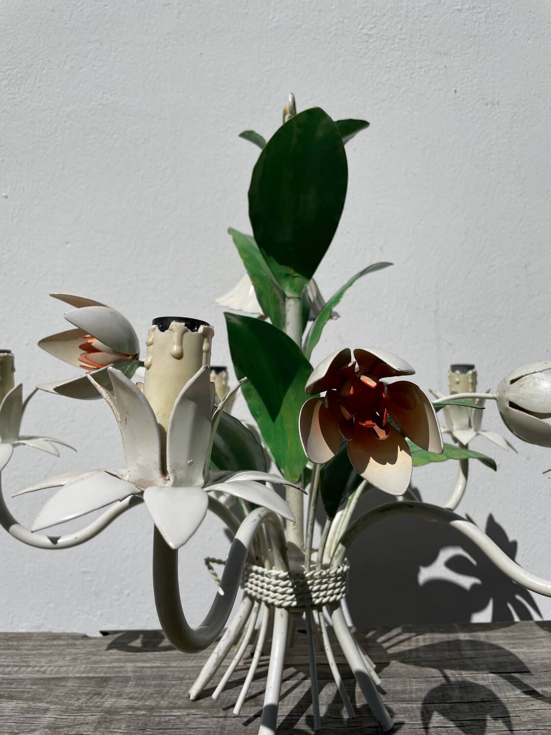 Metal flower bouquet ceiling chandelier
