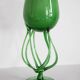 Vintage artistic green vase from the mid-century, Poland, Europe, 1970s.