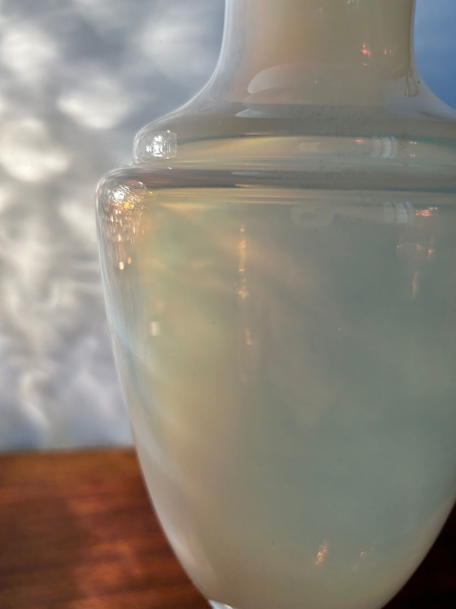 Old Sèvres opaline vase