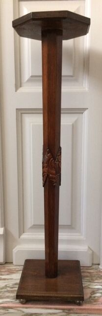 Sellette Art Deco in varnished wood