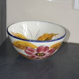 Italian ceramic flower salad bowl