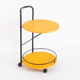 Serving table lacquered iron, france, 80s