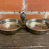 Vintage Double Silver-Plated Serving Dish Former Beggar