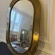 Antique gilded brass mirror (Egyptian craftsmanship)