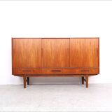 Danish design teak highboard with drawers, 1960s