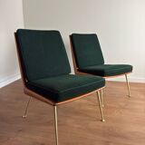 Pair of “Early Boomerang” armchairs attributed to Hans Mitzlaff & Eugen