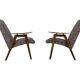 Vintage armchairs by jaroslav šmídek, ton, czechoslovakia, 1960, set of 2