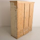 Solid pine cabinet fully stripped consisting of 3 doors and 6 drawers