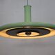 Mint green XL Fog & Morup Optima Pendant Lamp: Hans Due Design, Denmark 1970