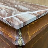 Louis XV cabinet in rosewood, oak and marble top, work from the 70s