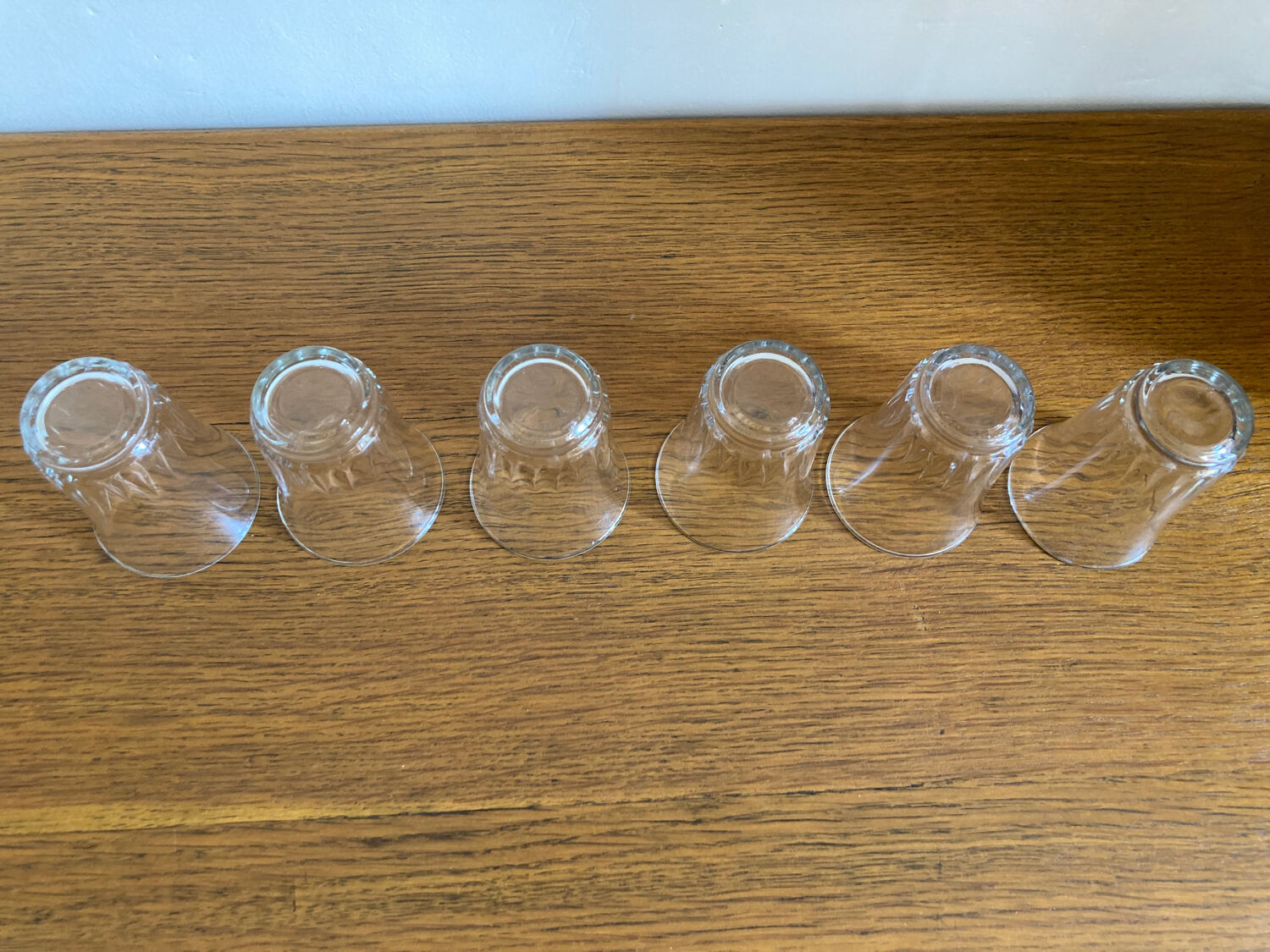 Lot de 6 petits verres à eau vintage