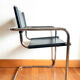 Cantilever design armchair in tubular steel 1970