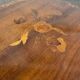 Marquetry pedestal table