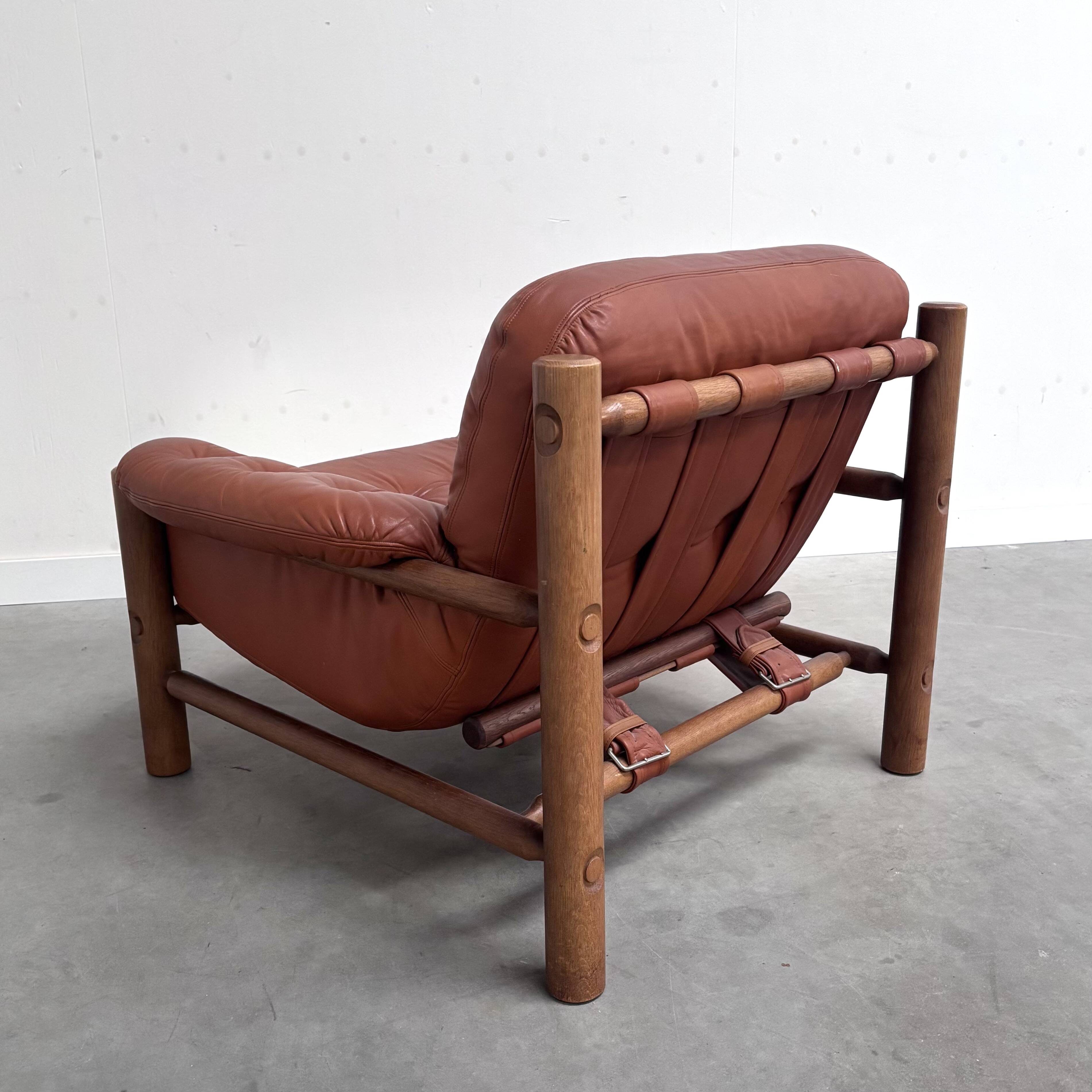 Vintage brutalist, Brazilian style lounge chair, 1960s