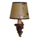 French Vintage Bronze Effect Metal Traditional Wall Light Card Shade 5169