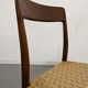 Pair of Danish chairs in teak and rope from the 60s/70s