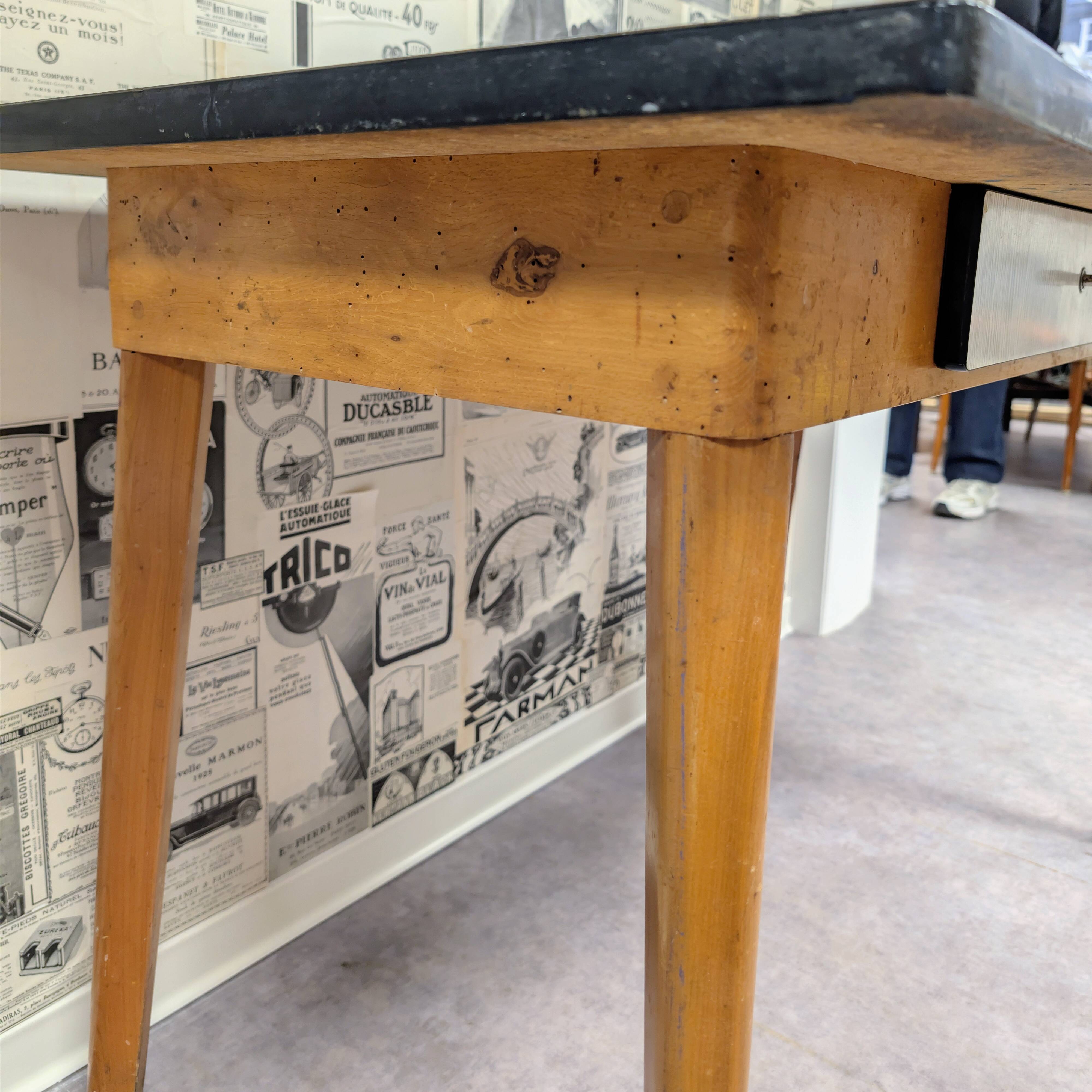 Vintage wood and formica table