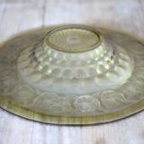 Art Deco molded glass bowl, fruit bowl, centerpiece