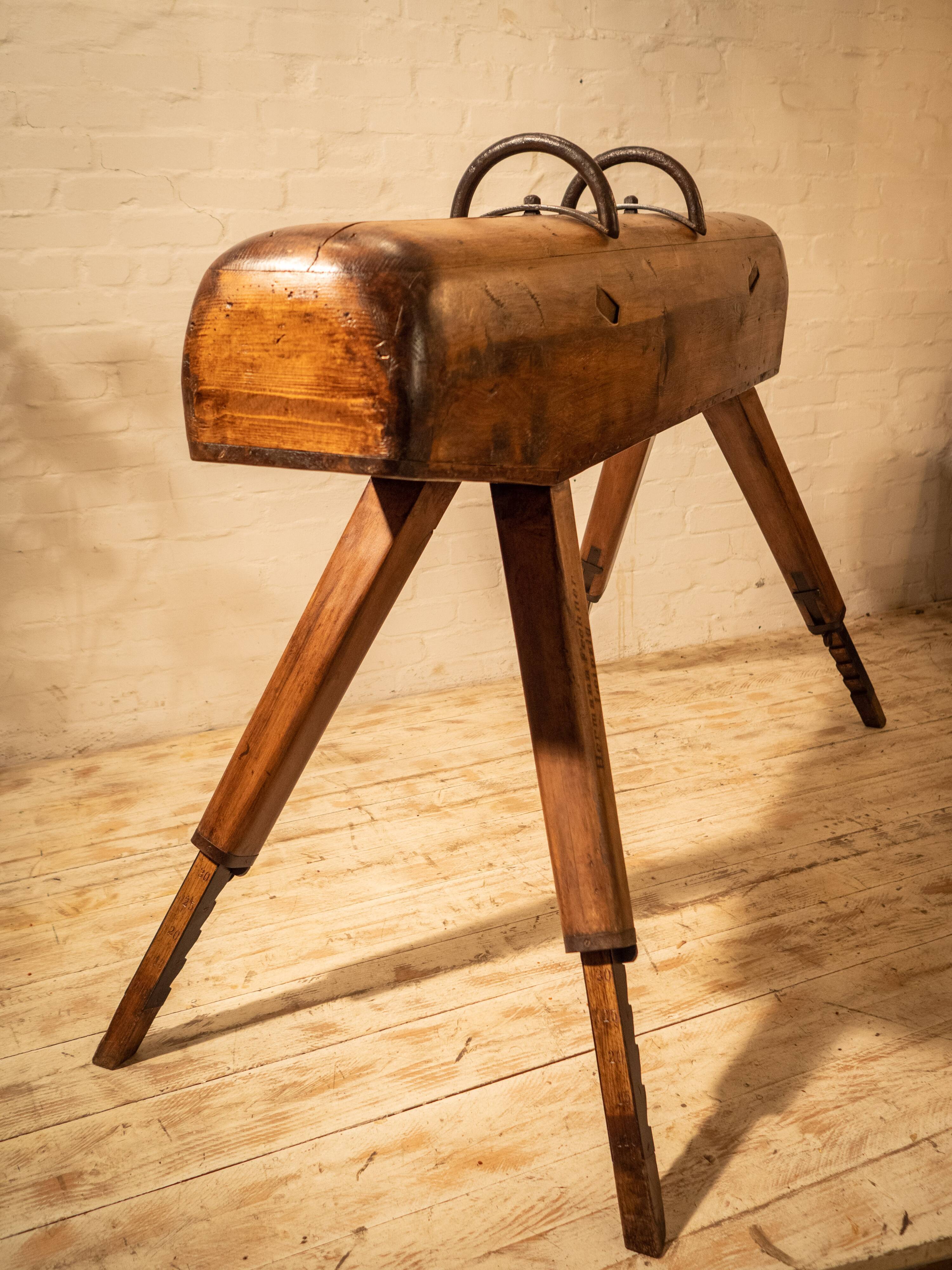 Vintage gym horse wood