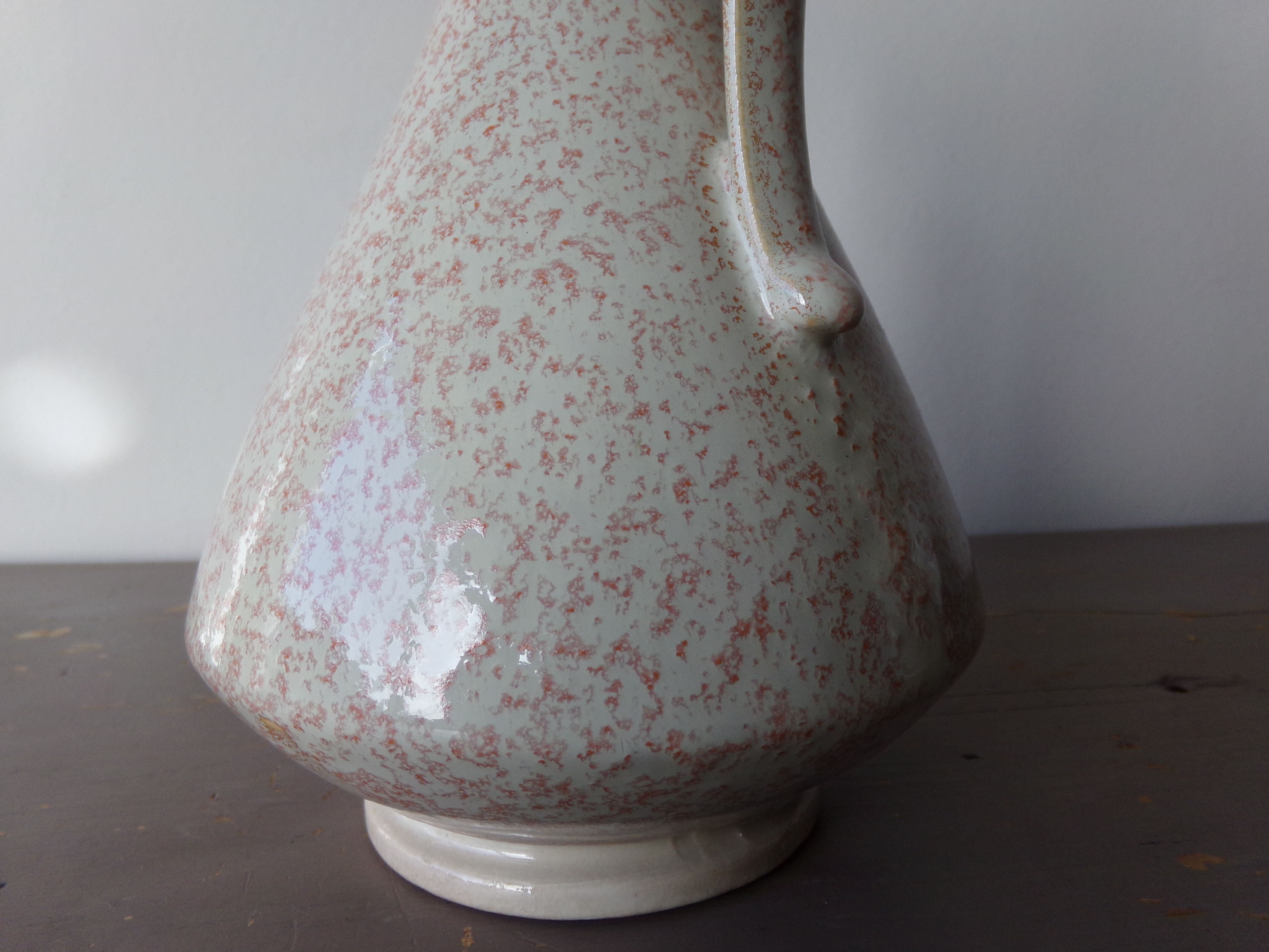 Glazed ceramic handle pitcher Fournier Demars