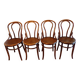 4 Fischel 18 bistro chairs in bent wood
