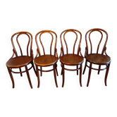 4 Fischel 18 bistro chairs in bent wood