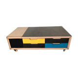 Table basse dinette avec plateau relevable en céramique