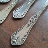Set of silver metal forks